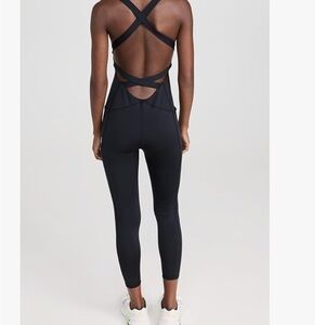 Free People Black Strappy Back Jumpsuit
